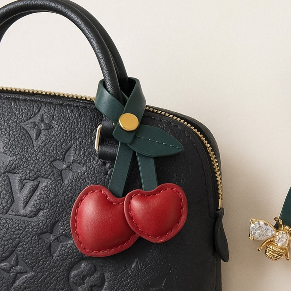 Cherry Red Heart Keychain - Picture 4 of 5